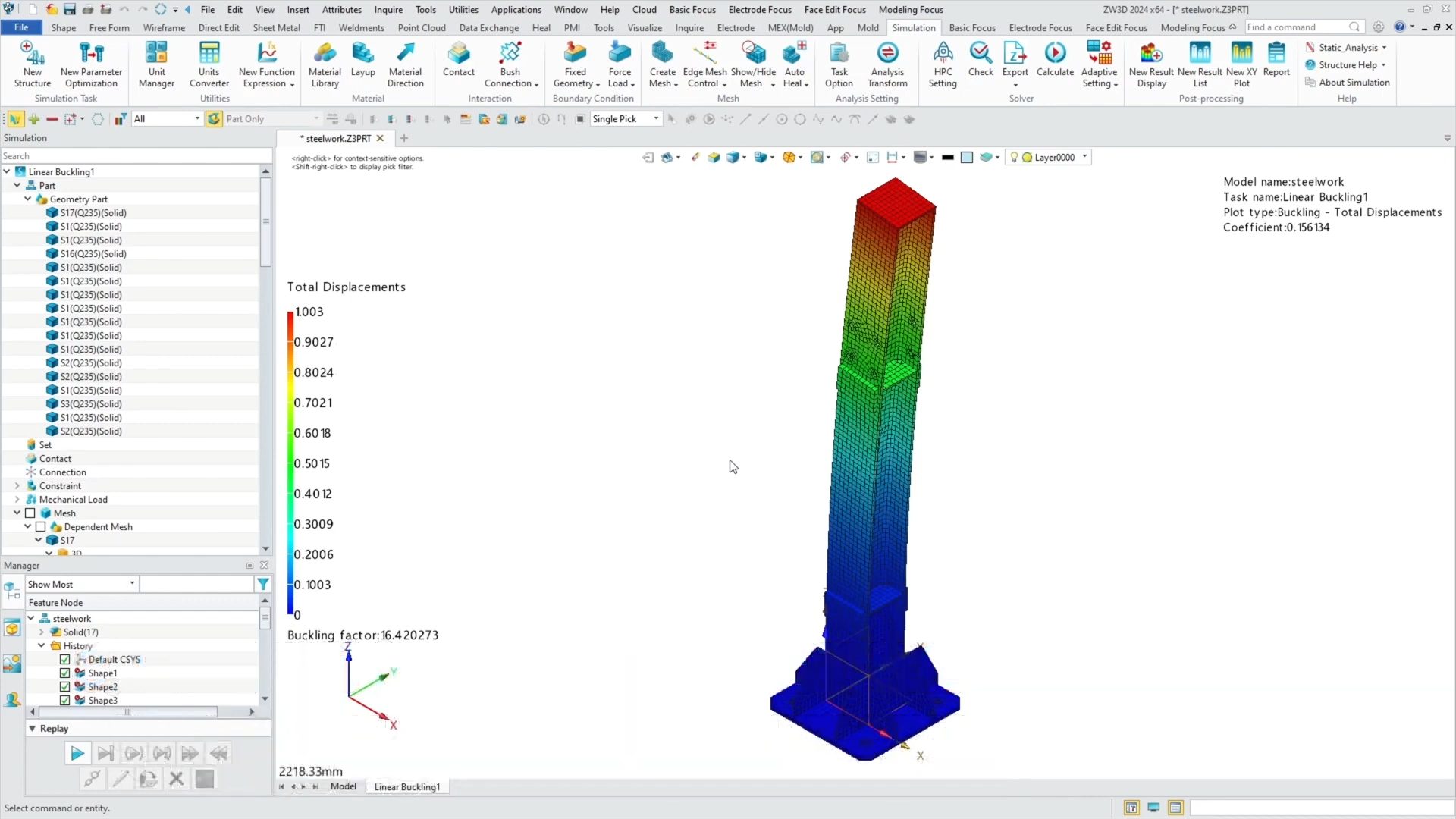 ZW3D Advanced Linear Statische Analyse (Part & Assembly) Boeke-IE